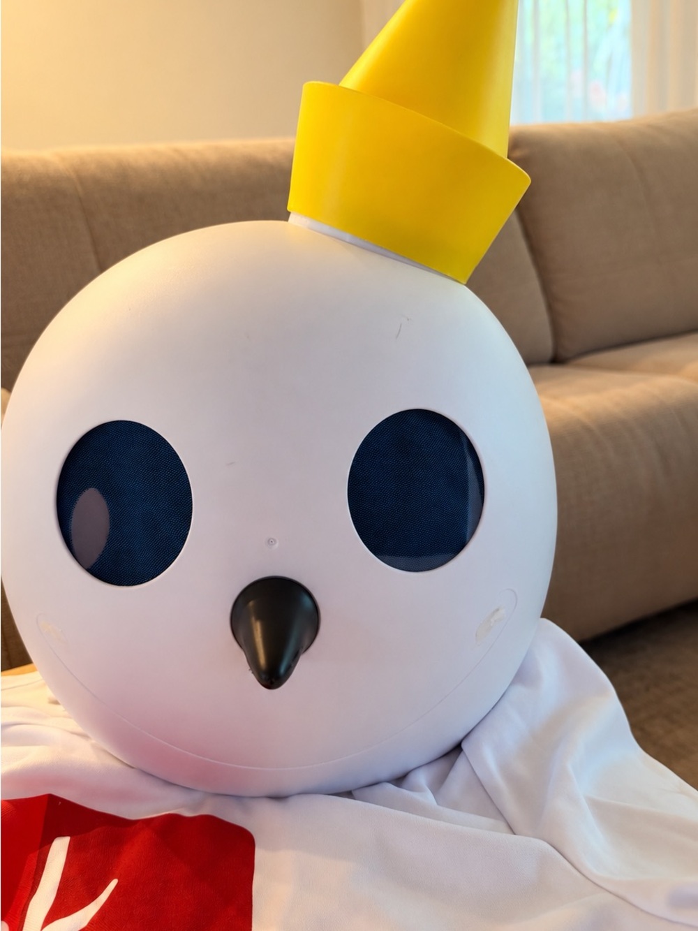 Jack in the Box Mascot Head Mask & Logo T-Shirt Costume Set